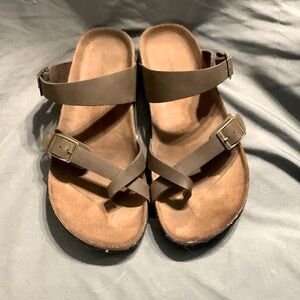 Dark brown sandals